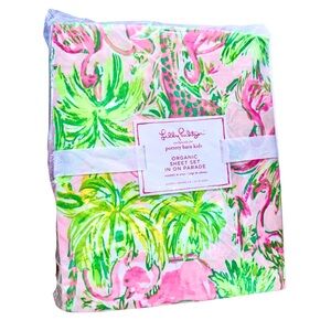 Lilly Pulitzer | Pottery Barn Kids Organic Sheet Set • In On Parade • Queen size